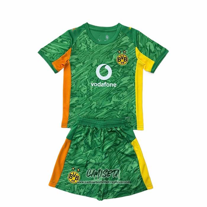 Primera Camiseta Borussia Dortmund Portero 2025-2026 Nino Verde